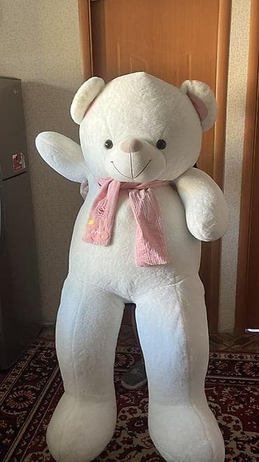 подушка смайлик: Огромный плюшевый мишка - Размер: приблизительно 170 - Цвет: белый — 1