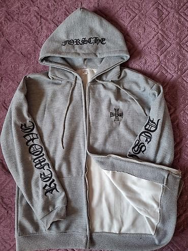 длинная толстовка мужская: Худи, Оверсайз, Корея, Новый, XL — 4