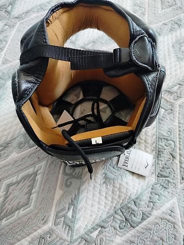 ледобур для рыбалки: Шлем для бокса Everlast, модель с полной защитой лица. - Цвет: черный — 2