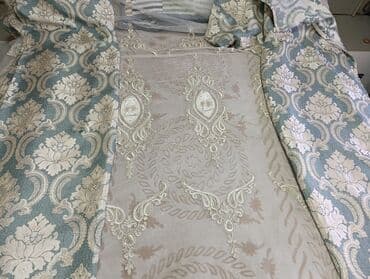 купить кресло кровать в бишкеке: Комплект штор, Жаккард, С тюлем в комплекте, Готовое изделие, Новый, Для зала — 19