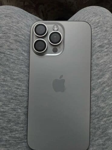 macbook на запчасти: IPhone 15 Pro Max, Жаңы, 256 ГБ, Space Gray, Заряддоочу түзүлүш, Коргоочу айнек, Каптама, 90 % — 1