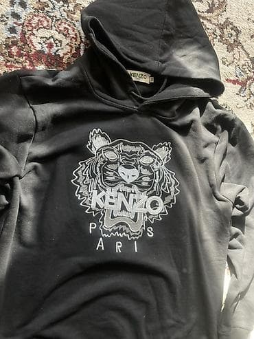 Худи Kenzo Paris с фирменной вышивкой тигра - Цвет: чёрный - — 2