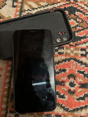IPhone 11, Б/у, 128 ГБ, Черный, Чехол, Кабель, 81 %