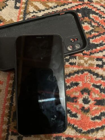 iphone xr каракол: IPhone 11, Колдонулган, 128 ГБ, Кара, Кабель, Каптама, 81 % — 2