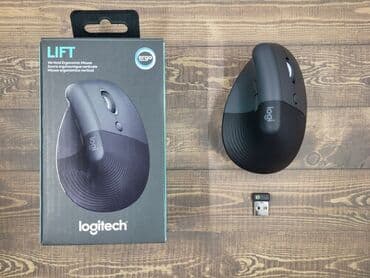 акустические системы logitech со светомузыкой: Беспроводная вертикальная мышь Logitech Lift, graphite — 2
