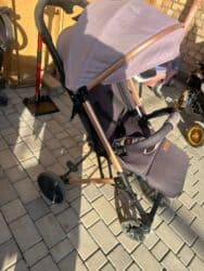 купить прогулочную коляску недорого: Балдар арабасы, түсү - Кызгылт — 3