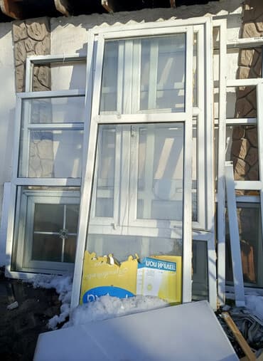 Готовое пластиковое окно, Тип окна: Витражные, Декоративные особенности: Декоративный переплет, Б/у, Без установки, Без рассрочки