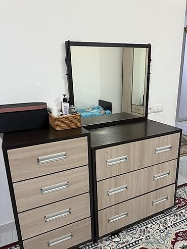 стул кресло б у: Спальный гарнитур, Б/у, Двуспальная кровать, Шкаф, Комод, Кыргызстан, МДФ, Самовывоз, цвет - Коричневый — 2