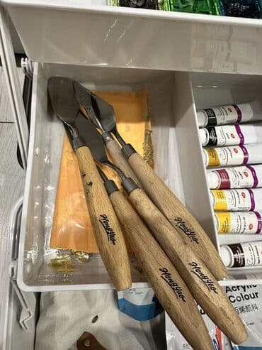 акварельные краски: Набор инструментов — 4