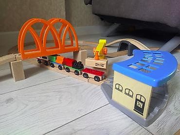 hot wheels bmw: Деревянная железная дорога IKEA LILLABO с поездами и аксессуарами — 2