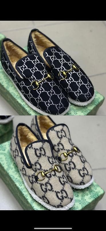 сапошки мужские: Коллекция стильной обуви: - Лоферы с меховой подкладкой • Верх — 3