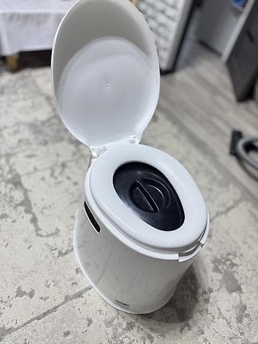 туалет фай: Портативный биотуалет (туалет-ведро) с крышкой - Компактная овальная — 2