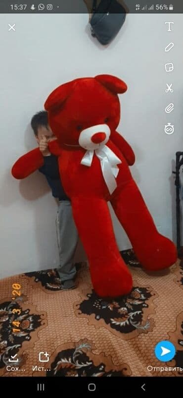 мишка 2 метра цена бишкек: Большой мишки размер 2мр продаётся. Хороший ручной качество супер — 21