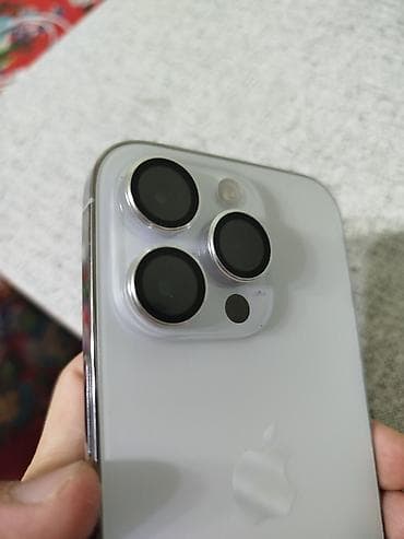 IPhone 14 Pro, Б/у, 256 ГБ, Белый, Зарядное устройство, Защитное стекло, Чехол, 80 % — 3