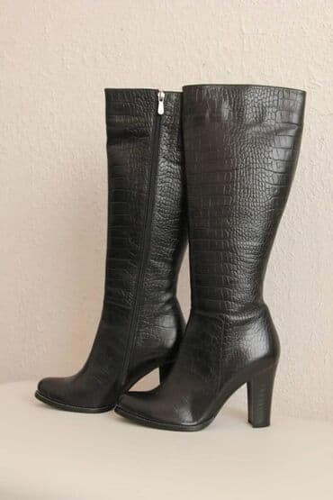 оптом ботинки: Сапоги кожаные, производство Турция, последний 40 размер — 3