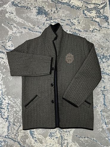 Рубашки: Размер 58 - Цвет: тёмно‑серый меланж с диагональным рифлёным узором; — 2