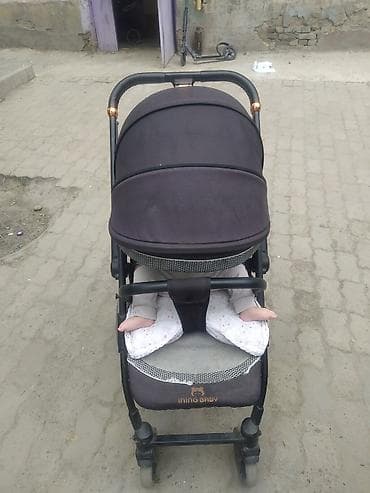 foo foo: Коляска, Другой бренд, цвет - Черный, Б/у — 2