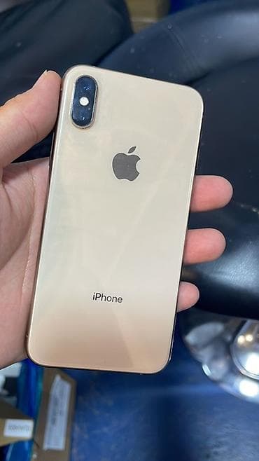 IPhone Xs, Б/у, 64 ГБ, Золотой, 100 % — 1