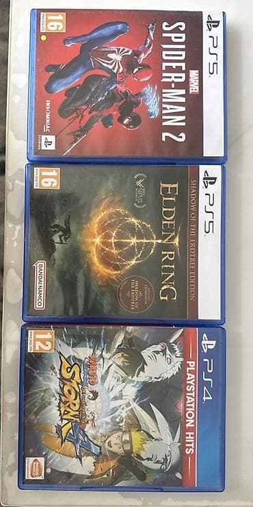 игры для ps: Набор дисков для PlayStation: Паук 2100 Наруто 1300 Элден ринг без длс — 1