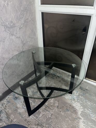 палас бу бишкек: Кафе үчүн үстөл, Жаңы, Тегерек, Өзү алып кетүү, түсү - Ак — 1