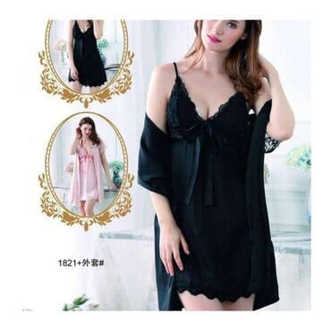 белая ночная сорочка: Стильная тройкачетверка пижама 

Ткань:Атлас — 1