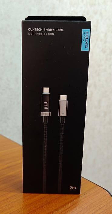 usb type c: CUKTECH USB-C ↔ USB-C 2 м (оригинал) Новый кабель CUKTECH с цифровым — 1