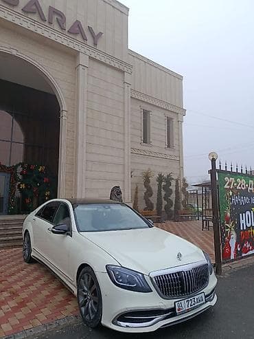 выхлопа: Maybach белого цвета переделка С 221 кузова — 2