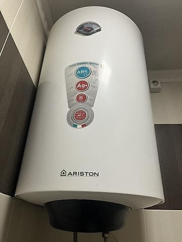 Техника и электроника: Накопительный водонагреватель Объем бака: 80 л, Ariston, Электрический, Регулятор температуры, Эмалированная сталь, Б/у — 2