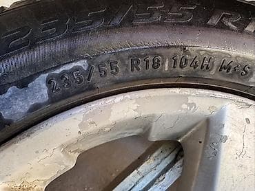 Дөңгөлөктөр монтажда 235 / 55 / R 18, All-season, Колдонулган, Комплект, Жол тандабастар (АТ/МТ), Куйма, тешиктери - 5 — 3