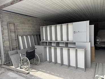 Офисный стеллаж, ЛДСП, цвет - Серый