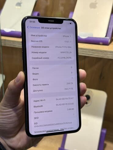 iphone xs max 256 бишкек цена: IPhone 11 Pro Max, Жаңы, 256 ГБ, Matte Midnight Green, Коргоочу айнек, Каптама, Бөлүп төлөө менен, 80 % — 3