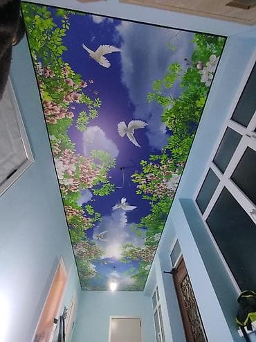 Керме шыптар Жылтырабаган, 3D потолоктор, Жылтырак Акысыз ченөө, Кепилдиги, Монтаждоо