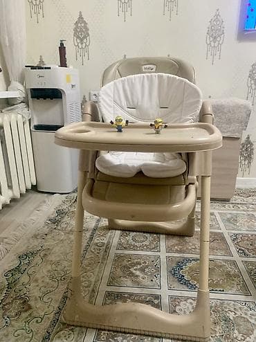 kidilo стульчик для кормления: Стульчик для кормления, Новый, Другой бренд, Пластик, Трансформер, цвет - Бежевый — 8
