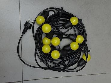led matrix panel: Гирлянда уличная 10 метров 10 патронов - Тип: гирлянда-ретро (string — 1