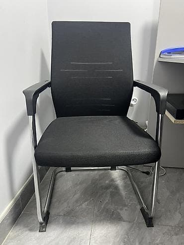 буу стул: Кеңсе эмереги комплекти, Кресло, Металл, түсү - Кара — 6