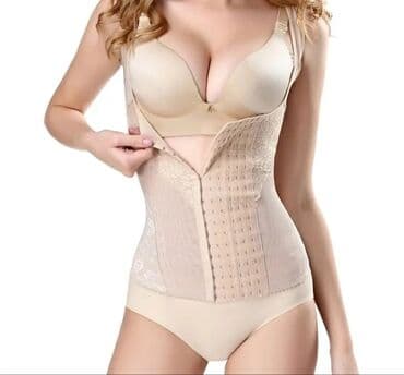 Киреге берилүүчү кийимдер: Майка корсет для похудения, после родов, для осанки, от боли в спине — 5