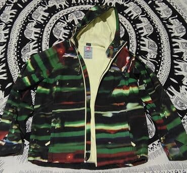 дожд: Мужская куртка, M, Quiksilver, Б/у, цвет - Зеленый, Платная доставка, Самовывоз — 1