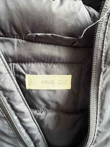 женская куртка деми: Утеплённая деми куртка Mango оригинал темно‑синего цвета для подростка — 5