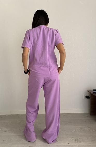 Медицинский комплект (скраб) лавандового цвета - Состоит из верха с — 2