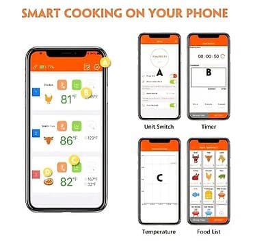 термометр кухонный: Умный беспроводной термометр для барбекю с многоканальными щупами — 4