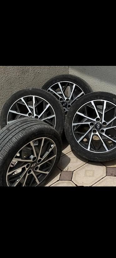 диска р 17: Комплект оригинальных литых дисков Hyundai с шинами — 4 штуки — 1