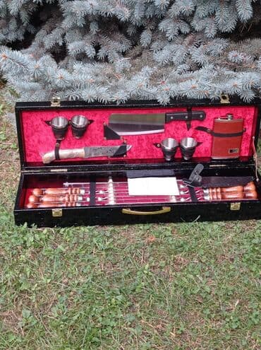 для шашлык: Подарочные наборы для мужчин! Шашлычные наборы в кейсе и в коже В них — 8