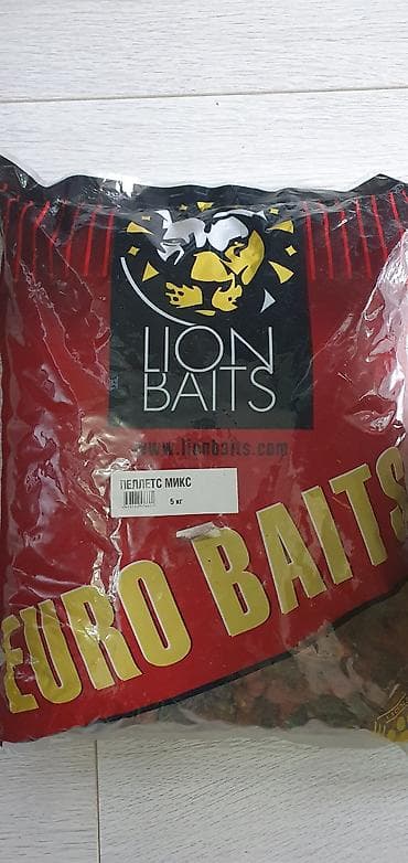 Удочки и спиннинги: Прикормка и пеллетс Lion Baits для карповой рыбалки. 5кг пелец 5 пачек — 2