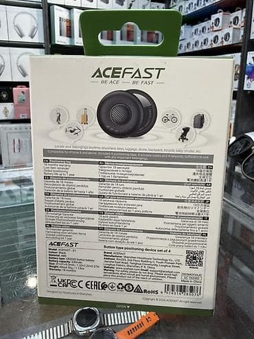 osh iphone: ACEFAST S1 — набор из 4 смарт-меток для поиска вещей (работают с Apple — 2