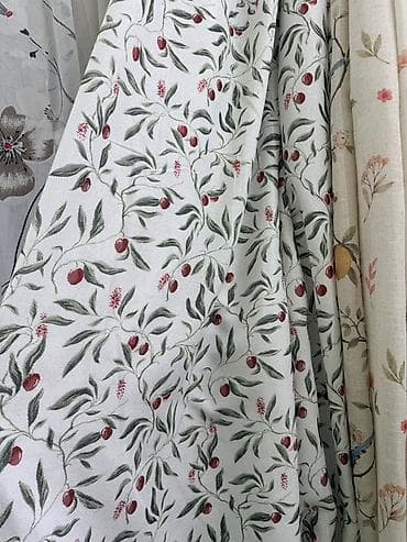 Постельное белье: Портьера, Лен, С кистями, Изготовление на заказ, Для кухни — 4