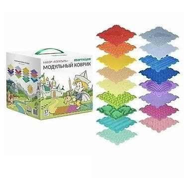 Игрушки: ​🌈 Ортопедический модульный коврик «Богатырь» — Здоровье с первых — 1