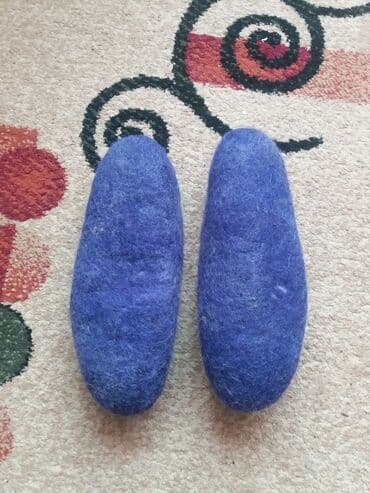 Домашние тапочки, 38.5, Новый, цвет - Фиолетовый, Самовывоз