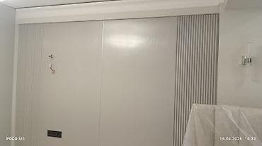 projector screen: Декоративные стеновые панели с интеграцией освещения и ниш под ТВ - — 3