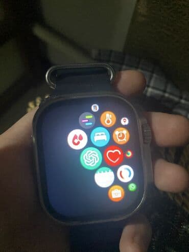 Другие смарт-часы: Смарт-часы в стиле «Ultra» с большим прямоугольным экраном и боковой — 4