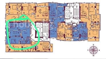 2 комнаты, 90 м², Элитка, 9 этаж, Готовая ПСО (под самоотделку)